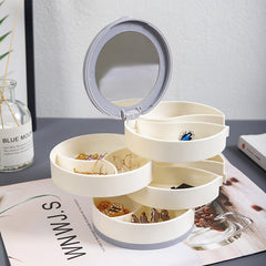 Jewellery box showcasing bracelet holder