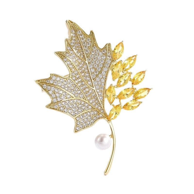 Lightweight Brooch Displayed on Fabric
