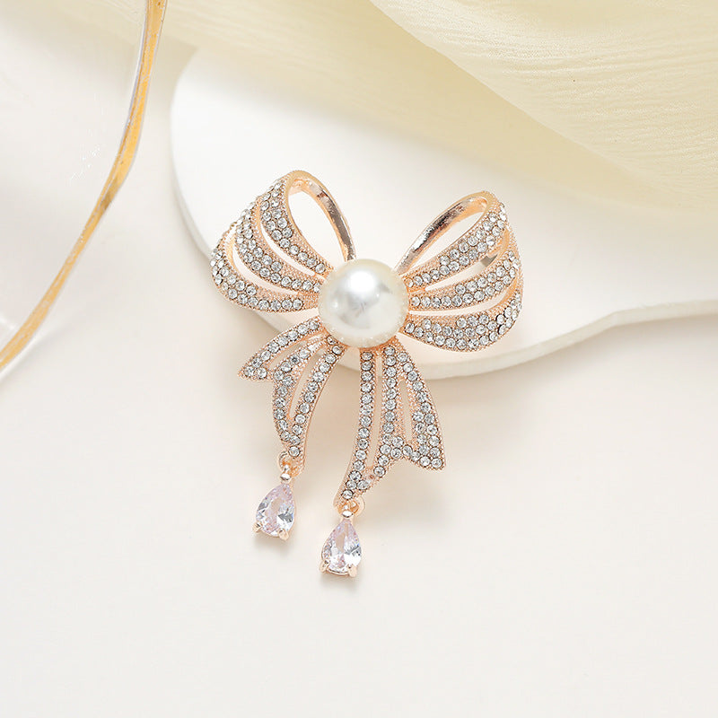 Brooch placed against a stylish background