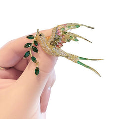 Fashion brooch on casual attire