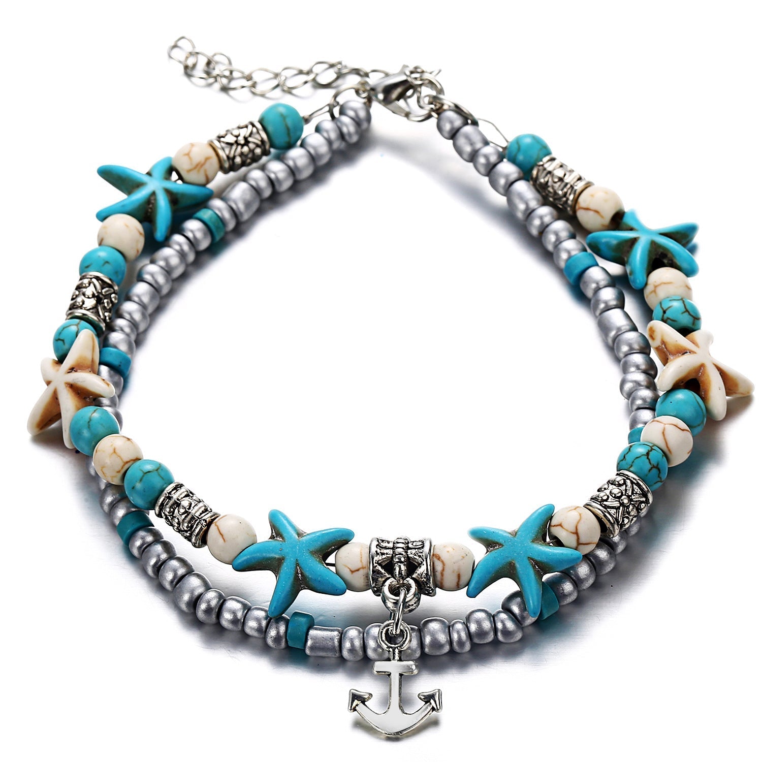 Fashionable Summer Anklet with Nature Motifs