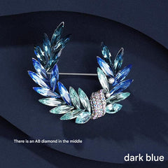 dark blue elegant brooch