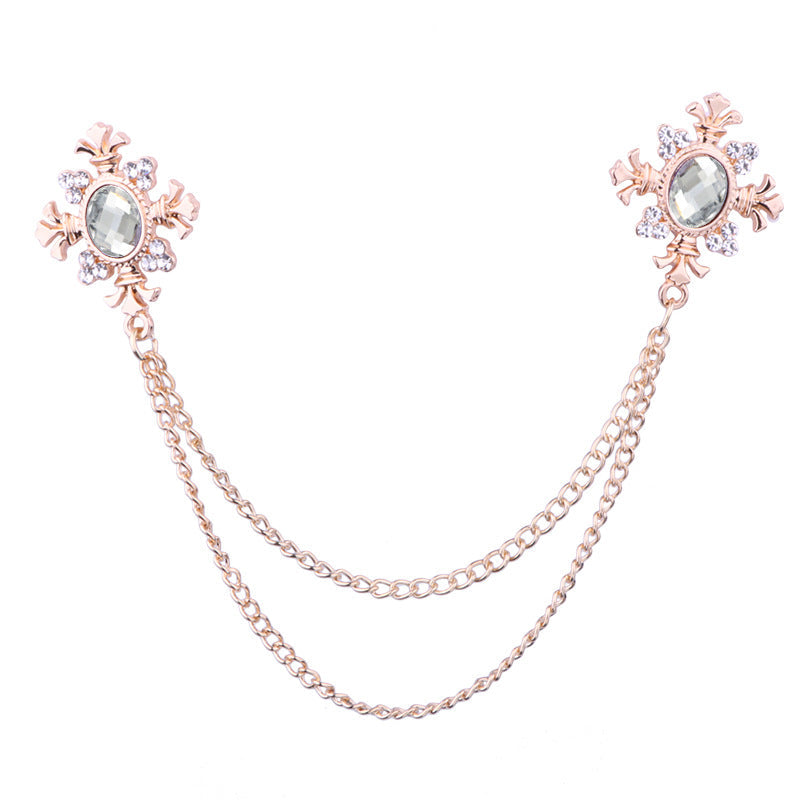 Creative geometric brooch on a collar image 8