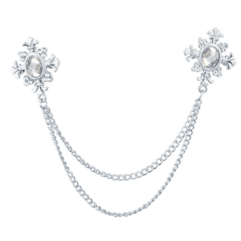 Elegant fashion brooch on casual attire image 9