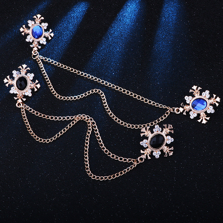 Fashionable brooch styled on a jacket image 3
