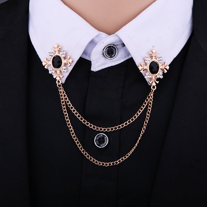 Fashionable brooch styled on a jacket image 3