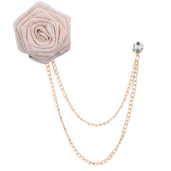 Rhinestone brooch alongside other fashion accessories