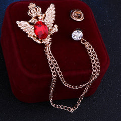 Close-up of the Eagle Design Brooch showing detail
