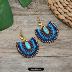 Handmade Bohemian Woven Earrings Design 2