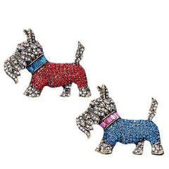 Elegant alloy brooch in dog shape 3