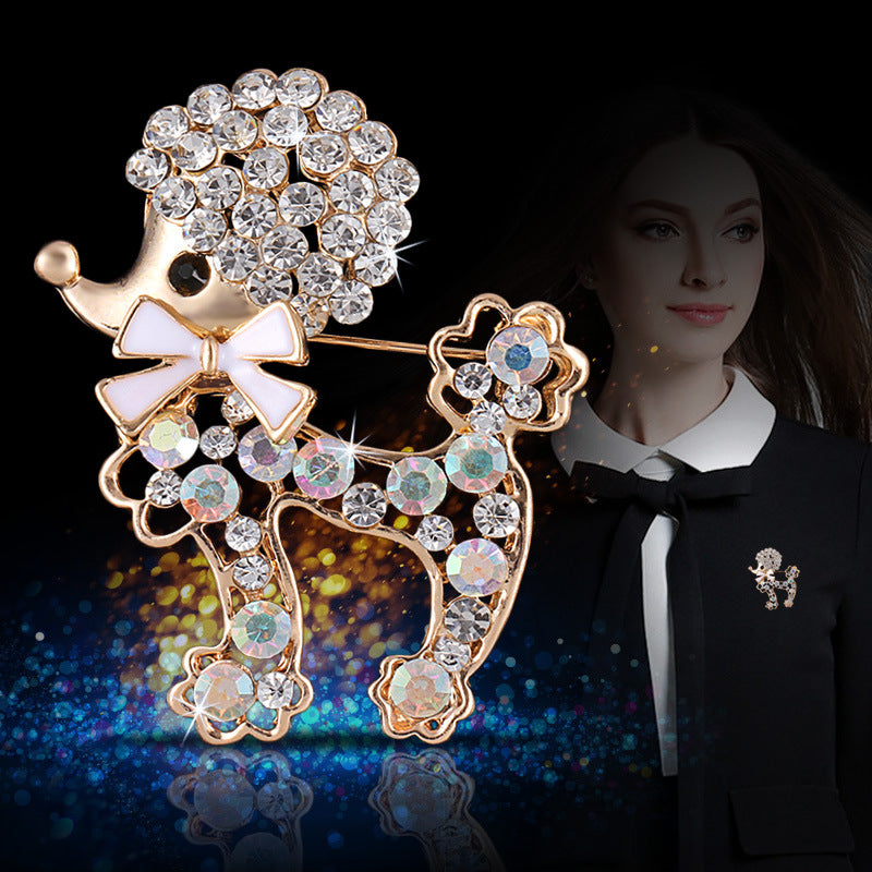 Chic women's brooch styled on a scarf - Image 6
