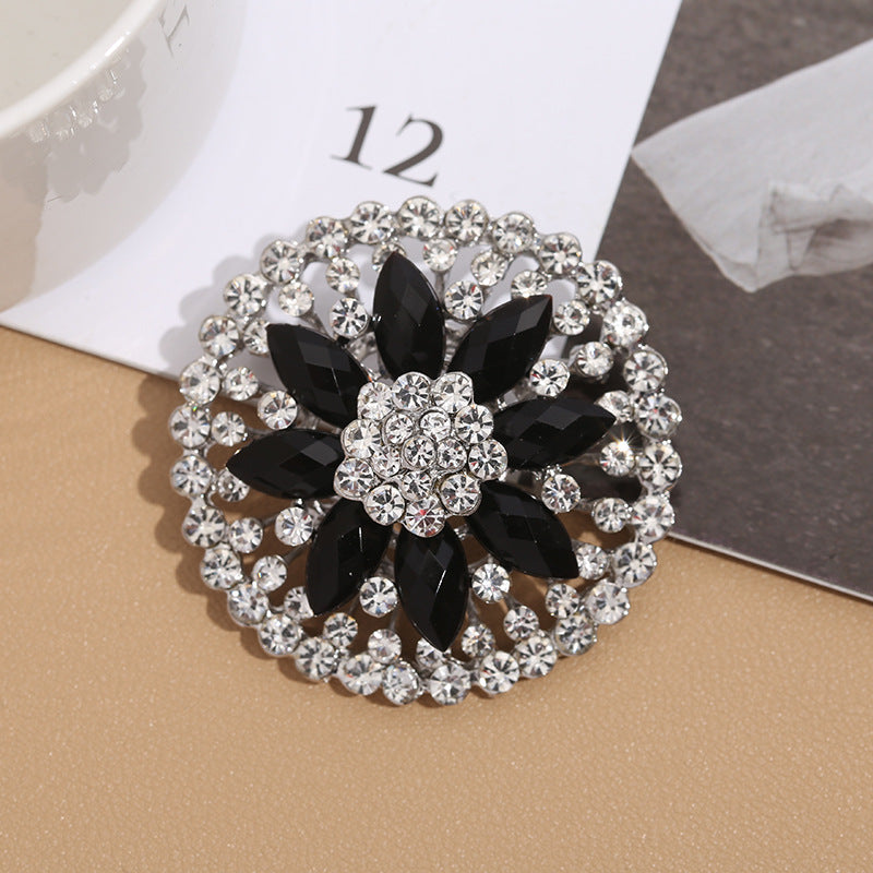 Premium Alloy Flower Brooch Pin - Image 2