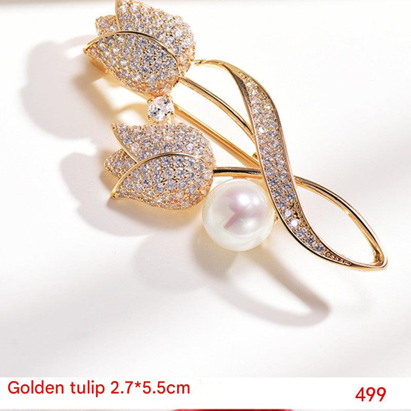 High-quality floral design brooch 5