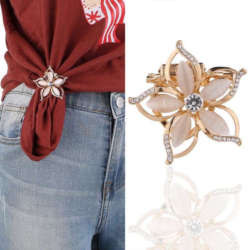 Unisex dual-purpose brooch for scarf