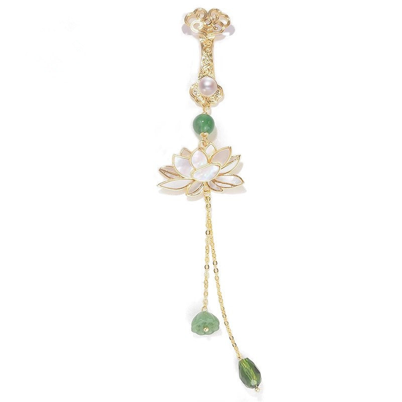 goldfish leaf detail on brooch