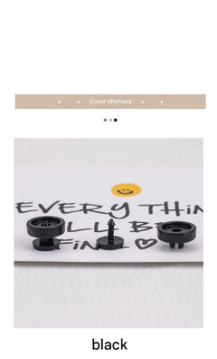 No-sew snap-on buttons for clothing