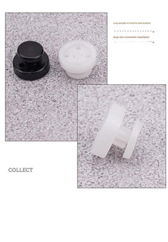 Durable plastic snap buttons