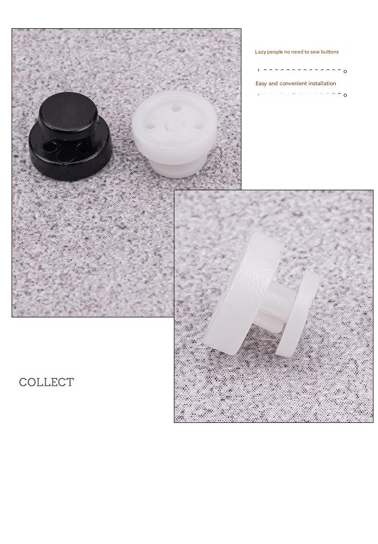 Durable plastic snap buttons