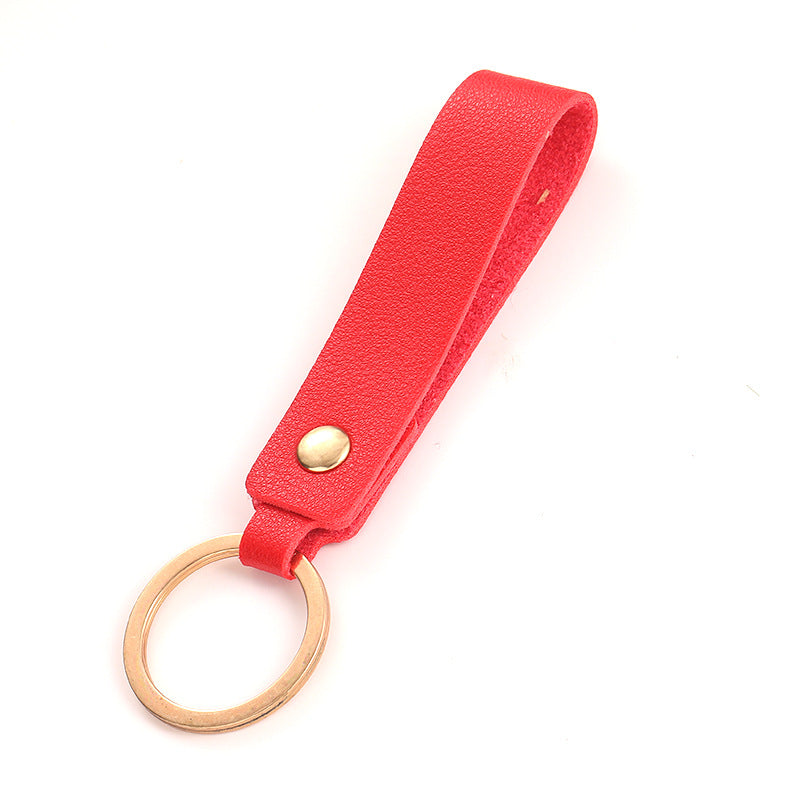 PU leather key ring holder designed for car keys