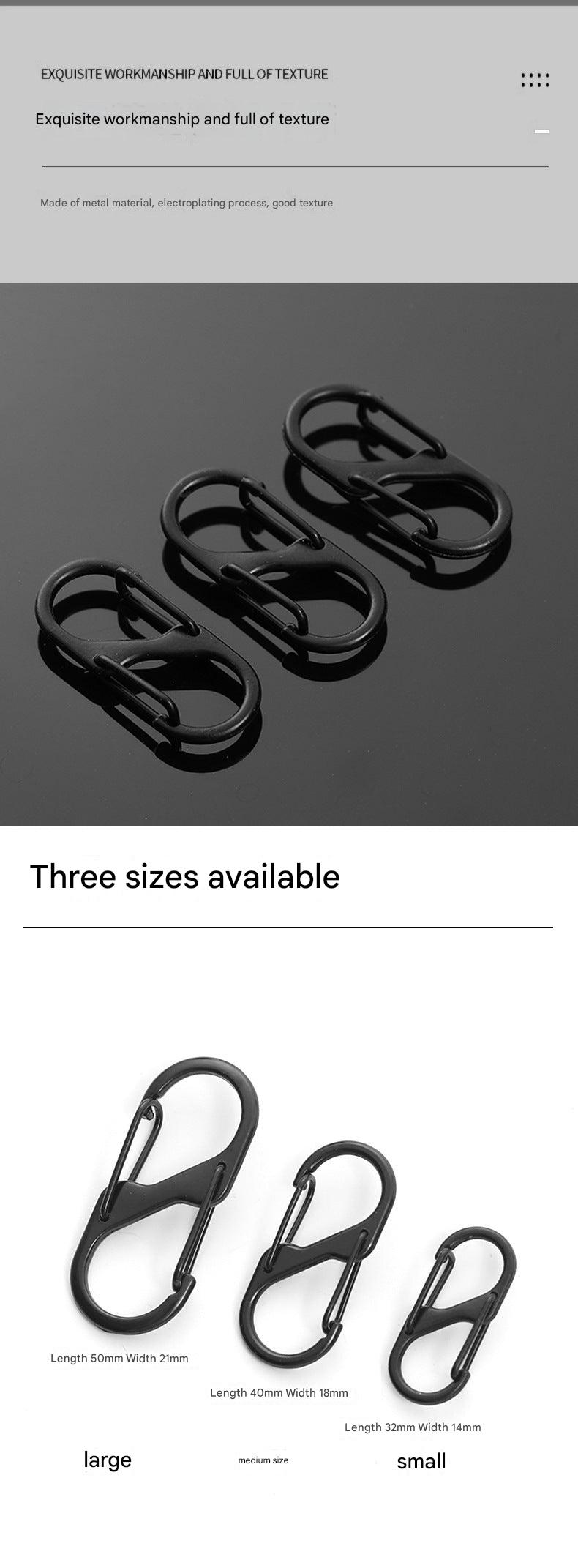 Durable metal alloy spring buckle for backpacks