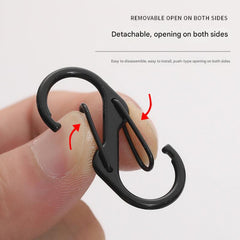 Durable metal alloy spring buckle for backpacks