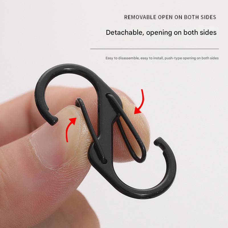 Durable metal alloy spring buckle for backpacks