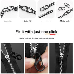Compact S-shaped metal clip for outdoor gear
