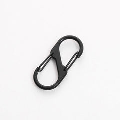 Close-up of S-shaped buckle for bags