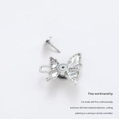 Adjustable Waist Butterfly Buckle with Rhinestones - Color Variety