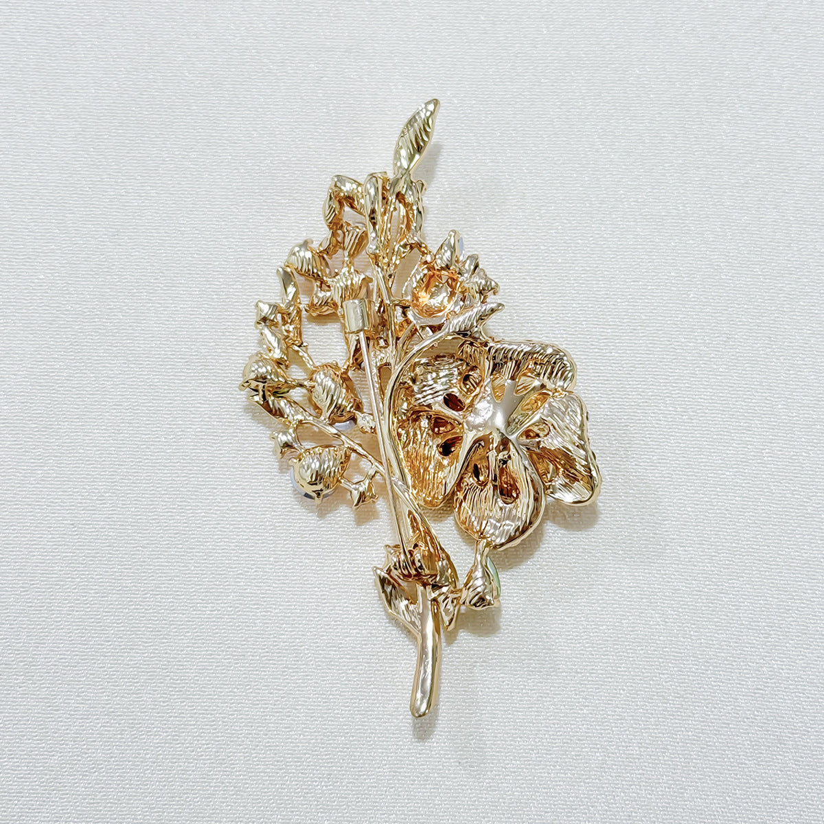 Floral brooch styling options for women