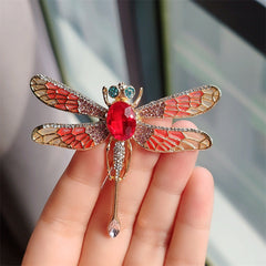 Micro-inlaid rhinestone brooch sparkle