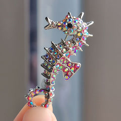 Men's and Women's Cartoon Seahorse Brooch - Image 2