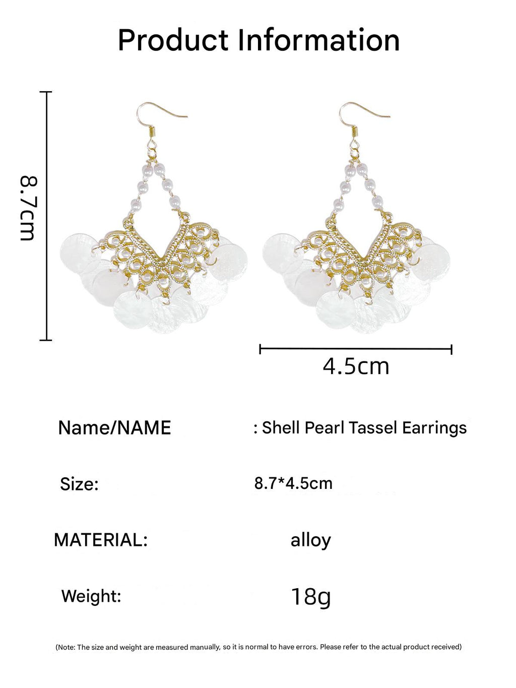 Chic Vintage Shell Tassel Earrings image 8