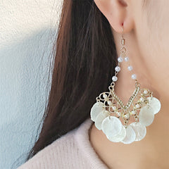 Chic Vintage Shell Tassel Earrings image 9