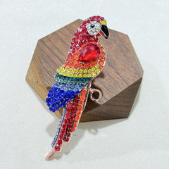 Beautifully crafted parrot pin brooch