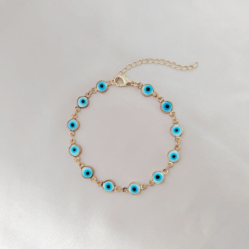 Close-up of Turquoise Blue Stone Bracelet