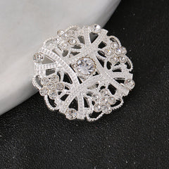Elegant Vintage Floral Brooch Pin image 8