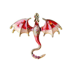 stylish enamel brooch with glitter