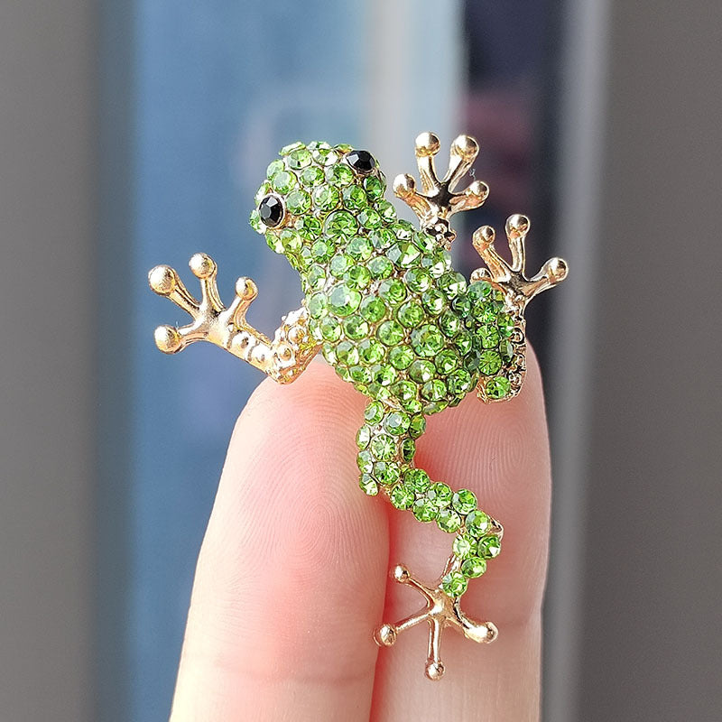 Charming Frog Brooch as unique gift idea