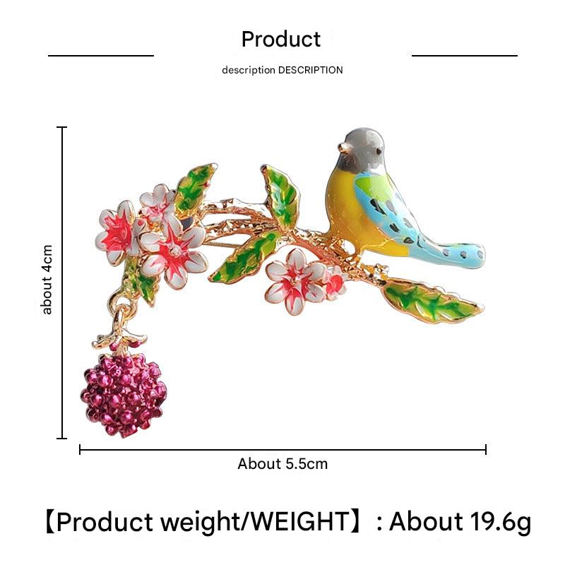 Unique bird pin for clothing image 7