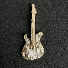 alloy guitar brooch highlighting elegance