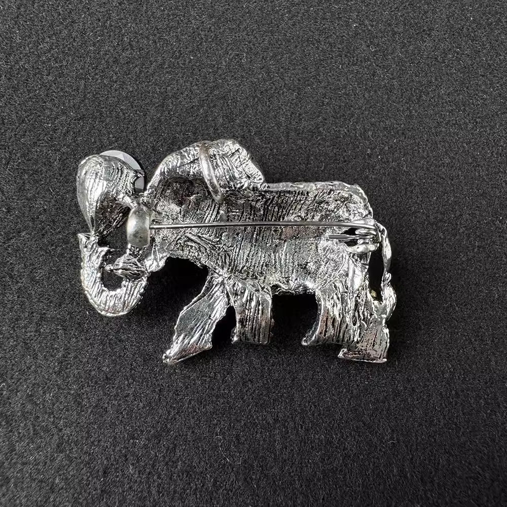 Colourful Alloy Elephant Brooch for Fashion - Image 4