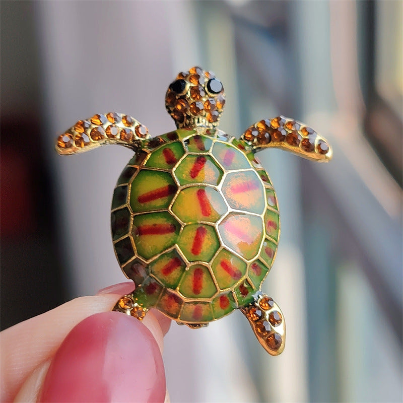 Unique turtle brooch gift wrapped