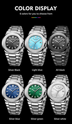 Water-Resistant Men's Watch with Date Function