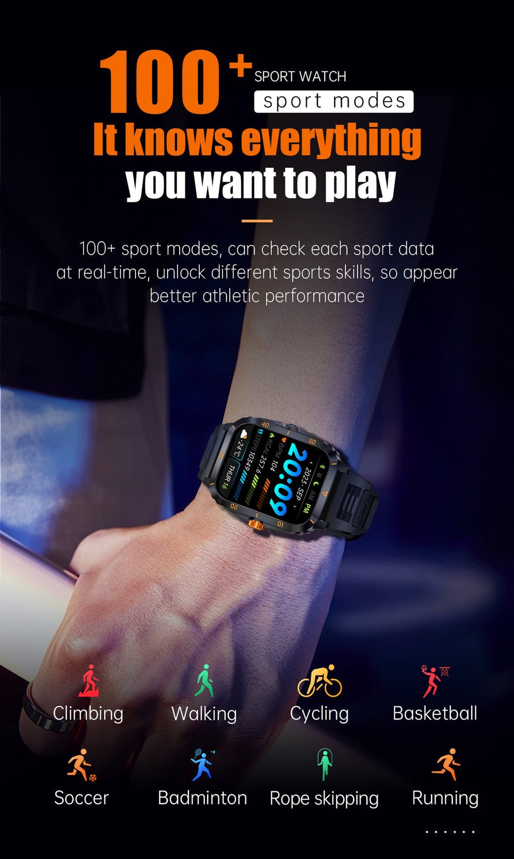 Smart Sports Watch on Wrist - Image 7