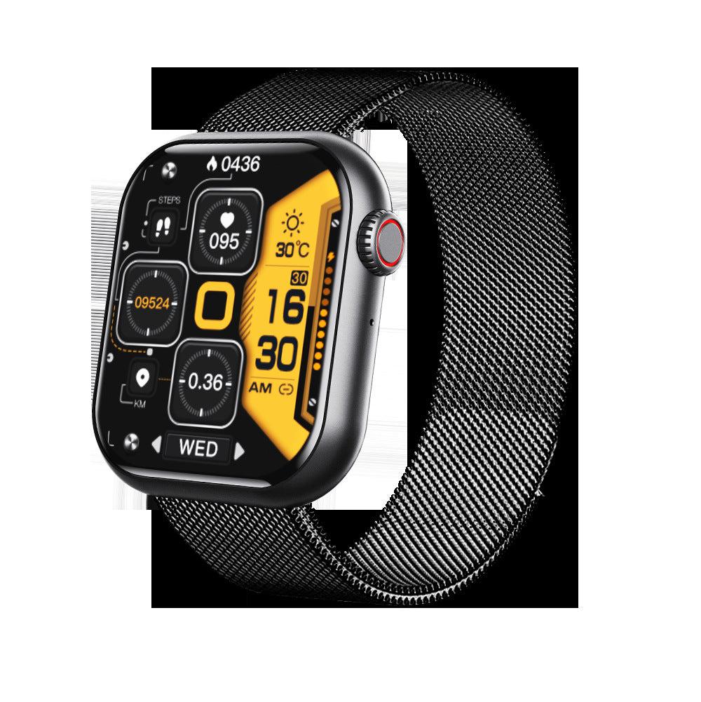 F57 smartwatch displayed with USB charging cable