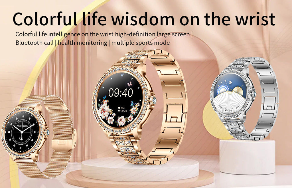 Smartwatch displaying fitness tracking capabilities