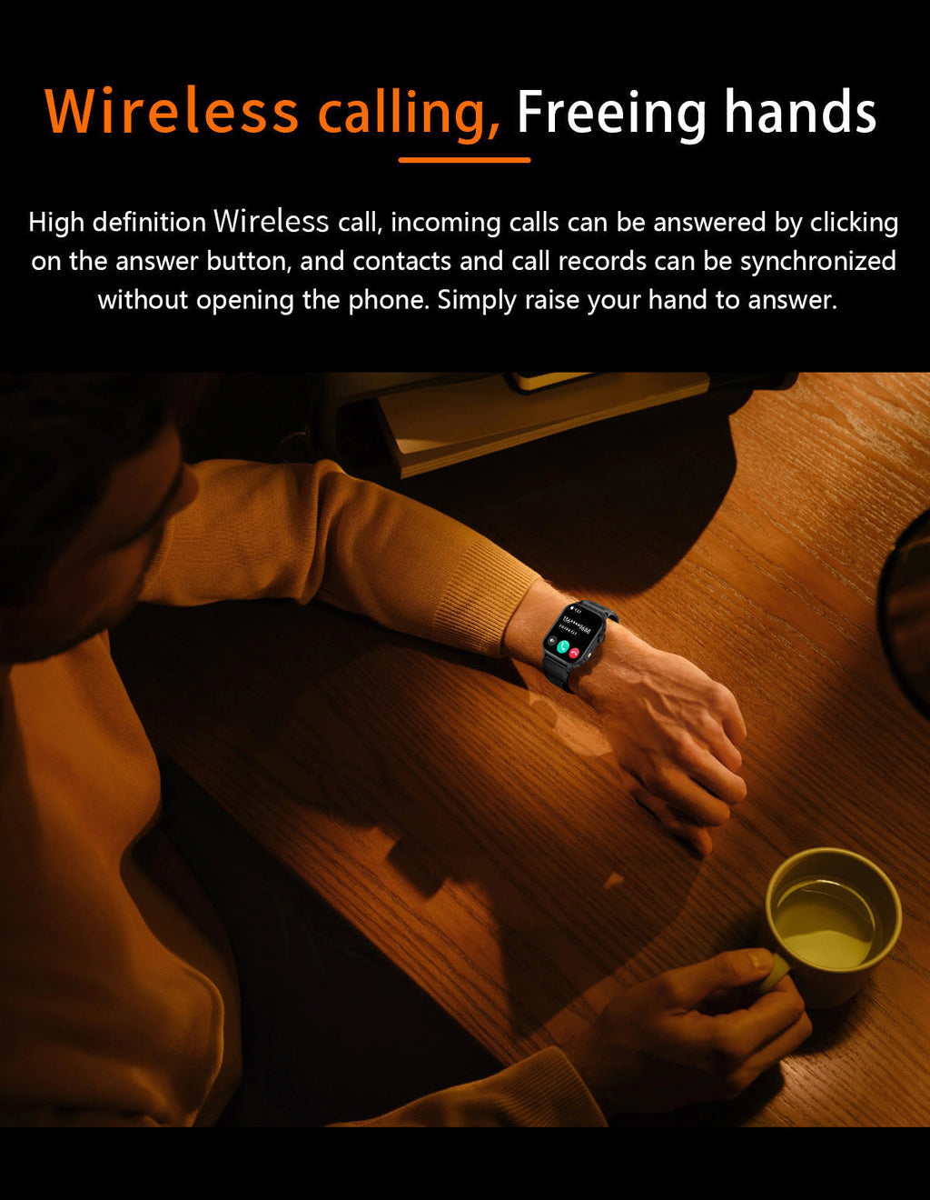 Smart Bluetooth Fitness Watch front view