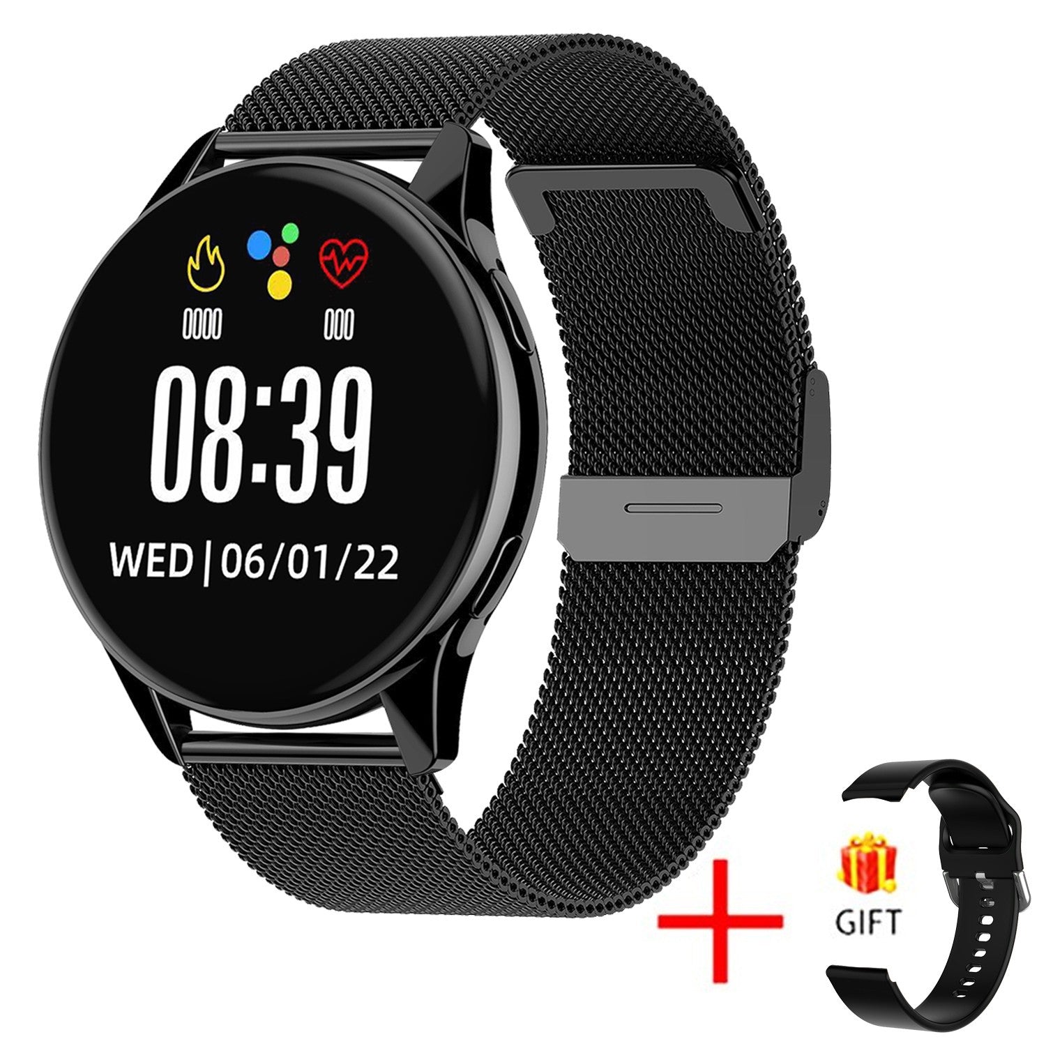 LIGE smartwatch showing notifications