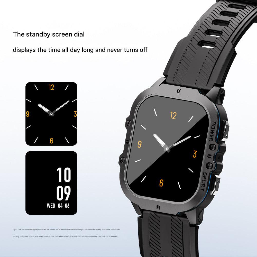 C26 smartwatch showing heart rate monitoring